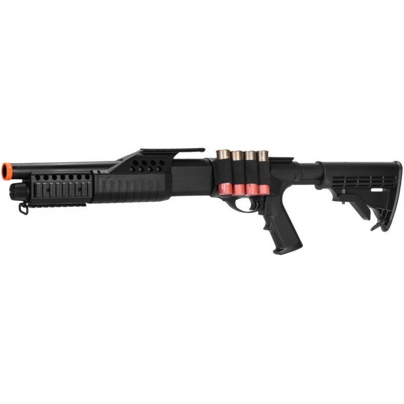 Airsoft Spring Powered Tactical Shotgun RIS with LE Stock - Tophatter's Army Products & Self Defense Collectible Weapons - Tophatter Daily Deals